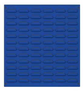 Bott Vertical Louvre Panel 457mm W  x 495 mm H Bott Louvre Panels | Small Parts Storage | Wall Mounted Container Storage 14025147.11v Gentian Blue (RAL5010) 14025147.24v Crimson Red (RAL3004) 14025147.19v Dark Grey (RAL7016) 14025147.16v Light Grey (RAL7035) 14025147.RAL Bespoke colour £ extra will be quoted